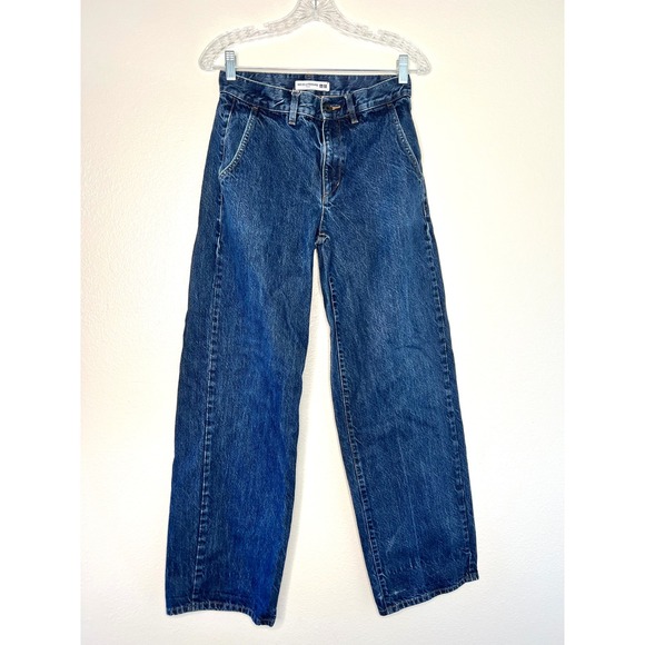 Uniqlo Denim - UNIQLO INES DE LA FRESSANGE Paris Dark Wash Wide Leg Jeans Size 24